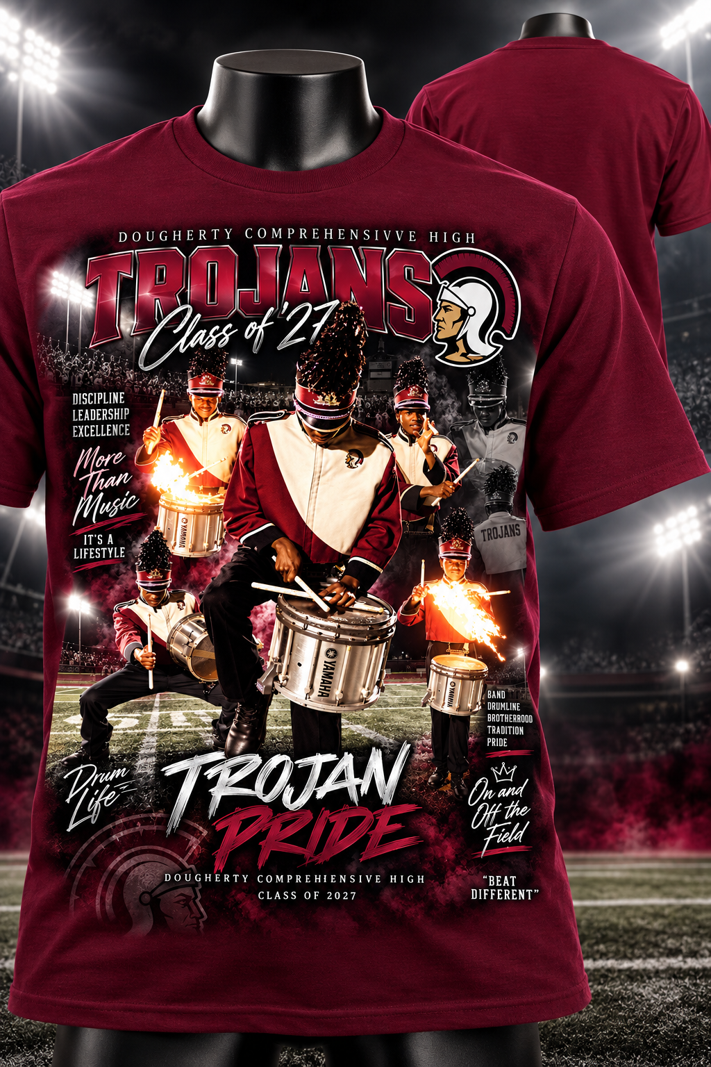 Custom Trojan pride shirt