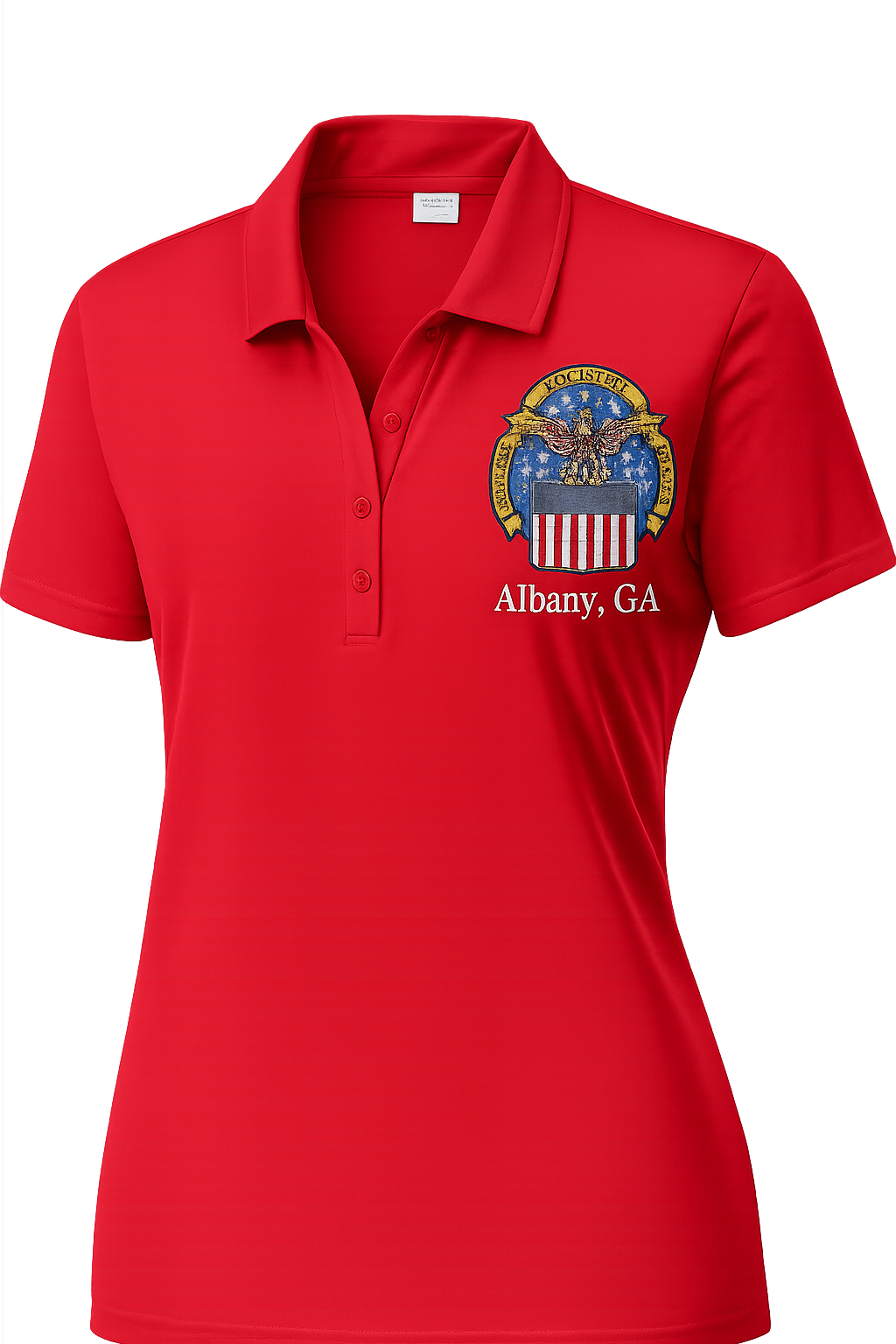 LST550 Sport-Tek® Women's PosiCharge® Competitor™ Polo plus embroidery design