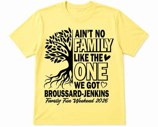 Broussard-Jenkins Family Reunion T-shirt