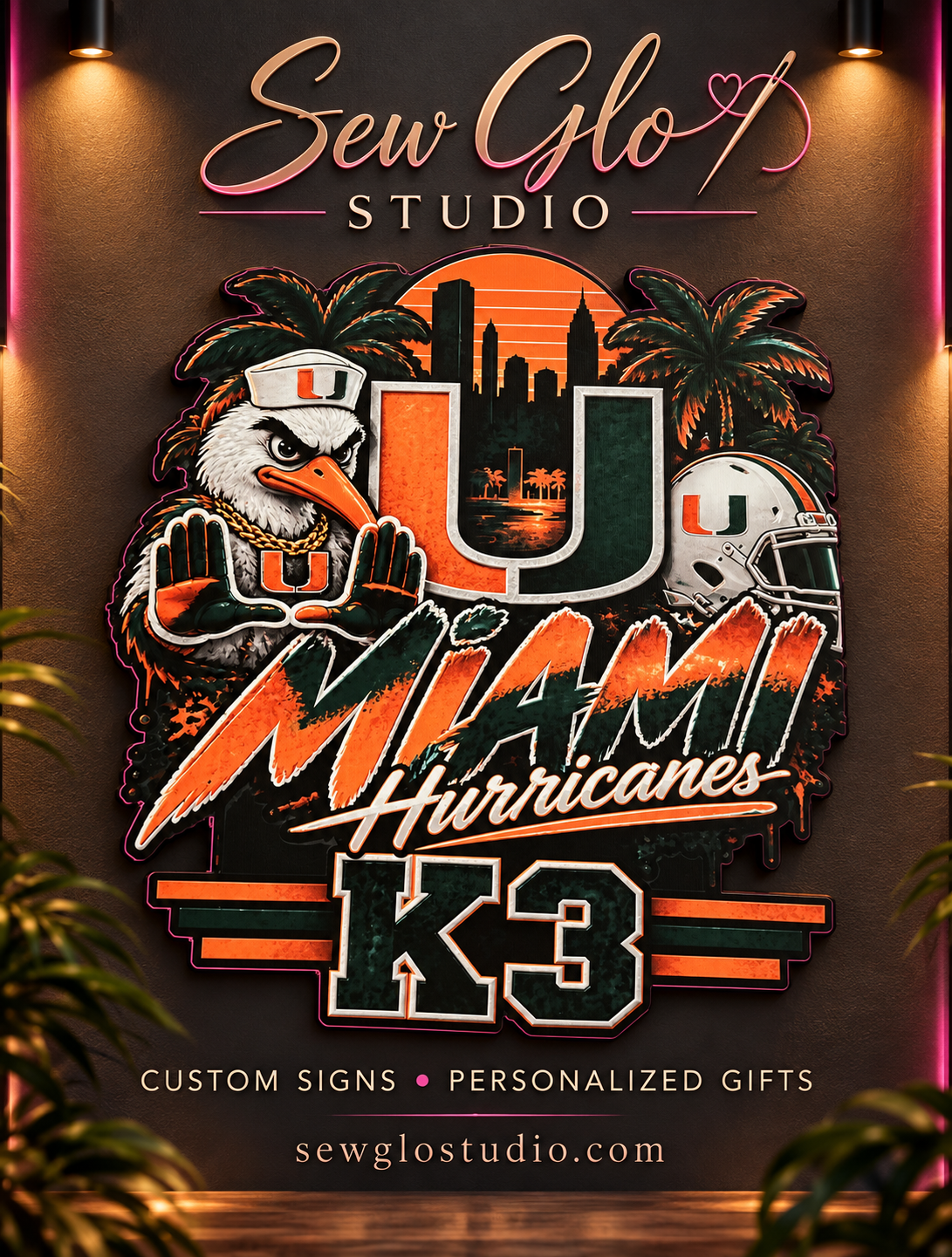 Custom wall sign