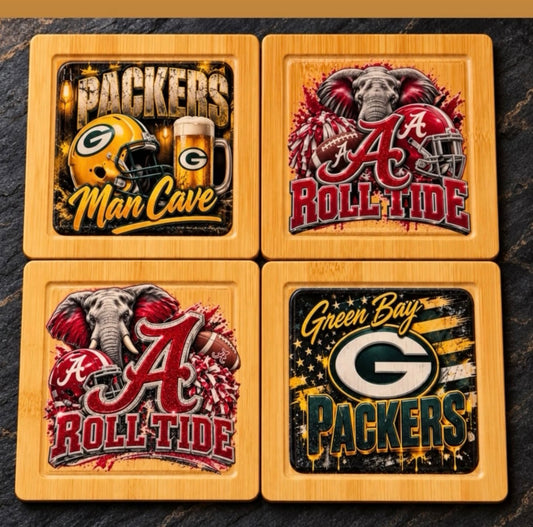 Custom coaster set of four